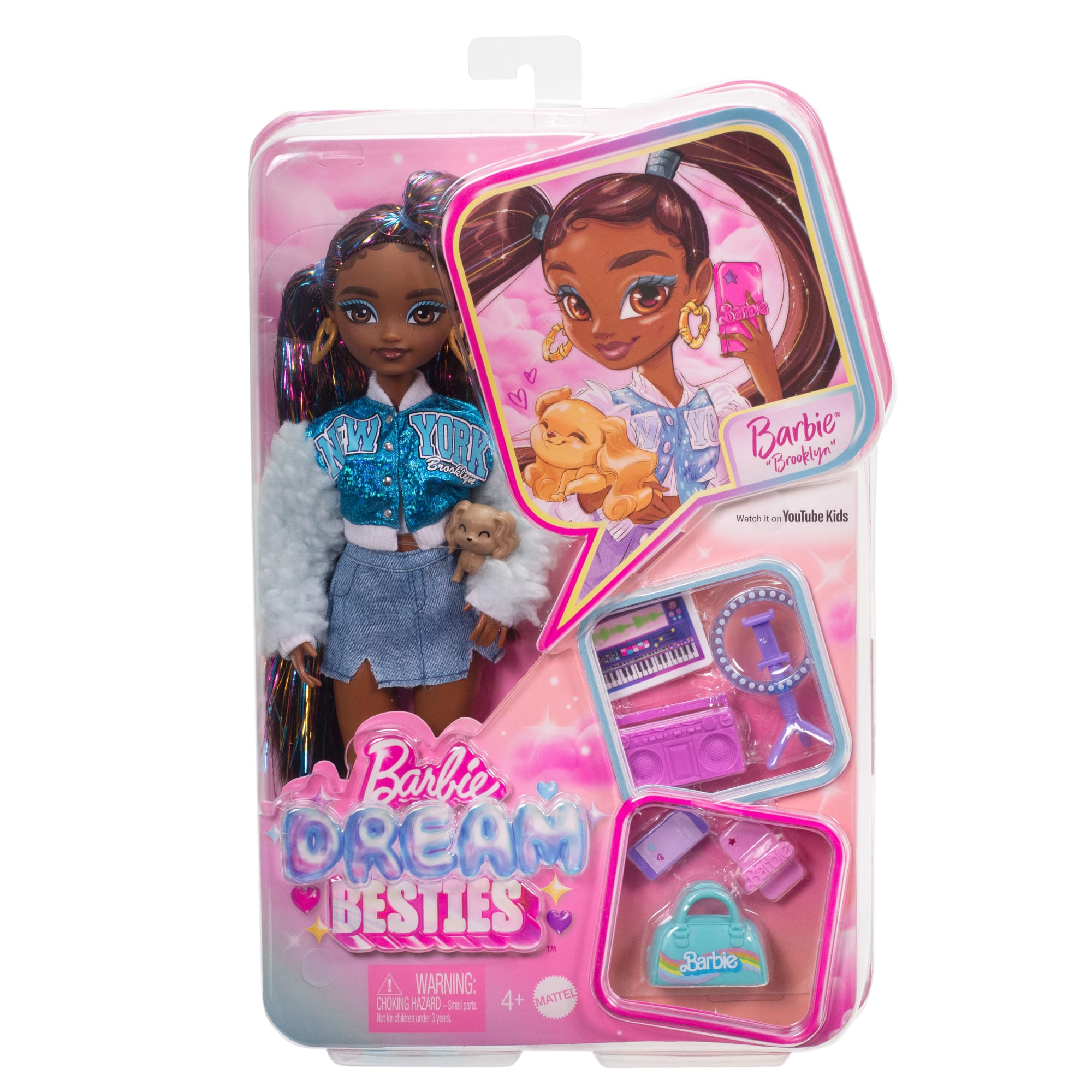 Barbie-Équipe de Rêve Brooklyn-Poupée et 8Accessoires