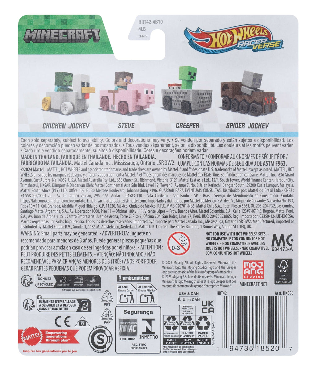 Hot Wheels RacerVerse Vehículo de Juguete Zombie Bebé