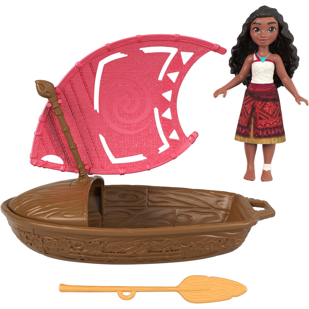Moana 2 Set de Juego Canoa con Mini Muñeca Sorpresa y Accesorios