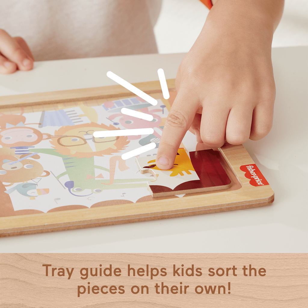 Fisher-Price Wooden Jigsaw Puzzle Collection For Toddlers & Preschool Kids, Style May Vary