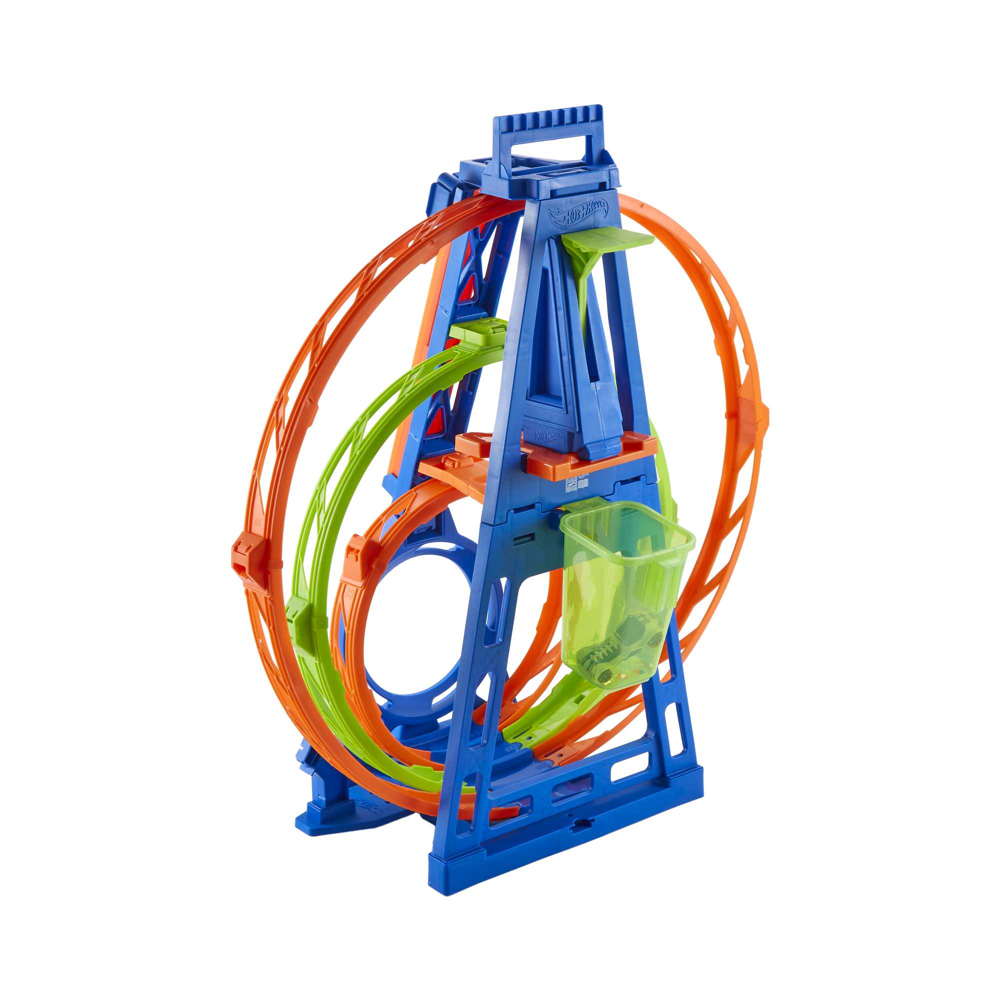 Hot Wheels Track With 1 Hot Wheels Car, Triple Loop Kit Track Set