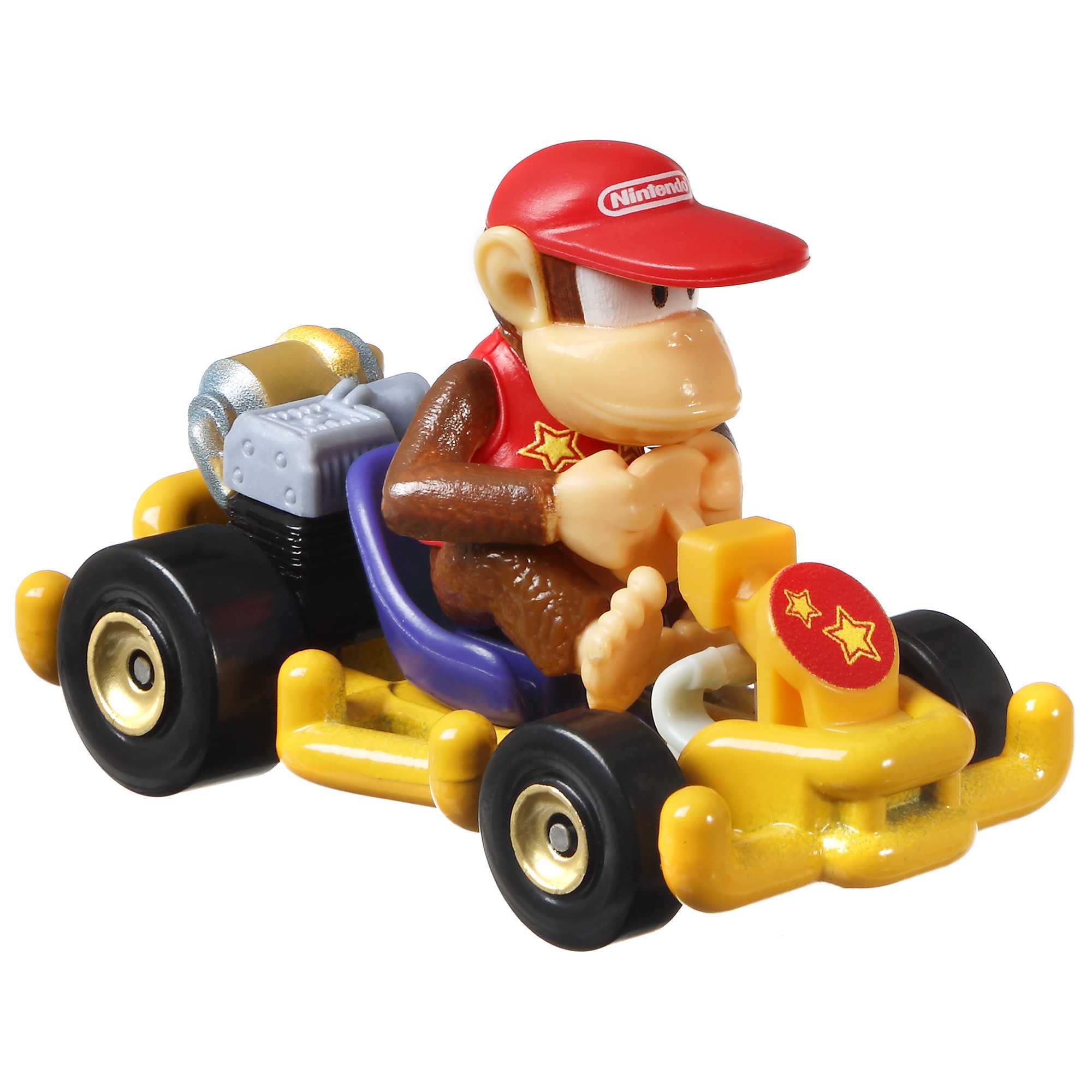 Hot Wheels Mario Kart Veículo de Brinquedo Diddy Kong Pipe Frame
