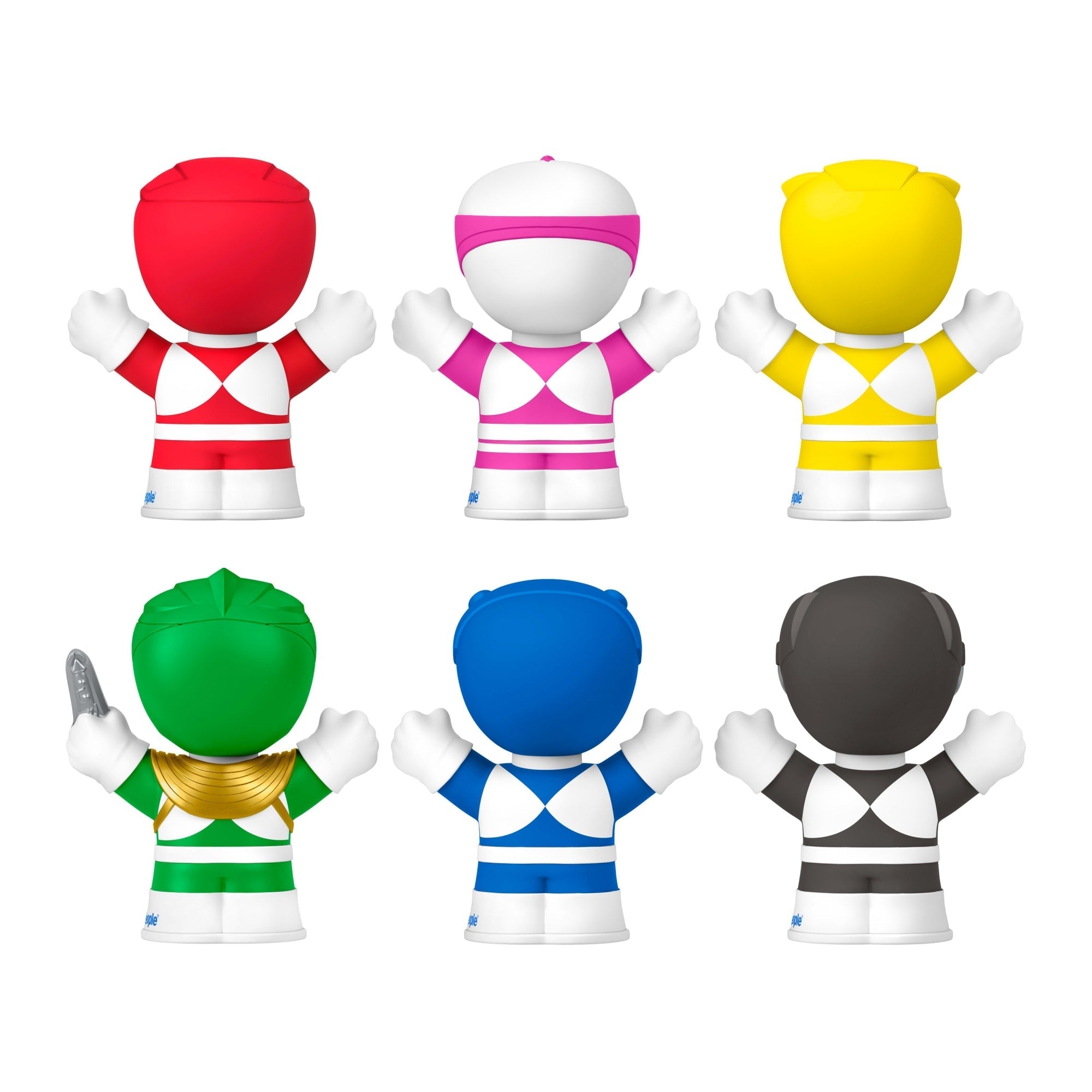 Little People Collector Power Rangers Special Edition Set For Adults & Fans, 6 Figures