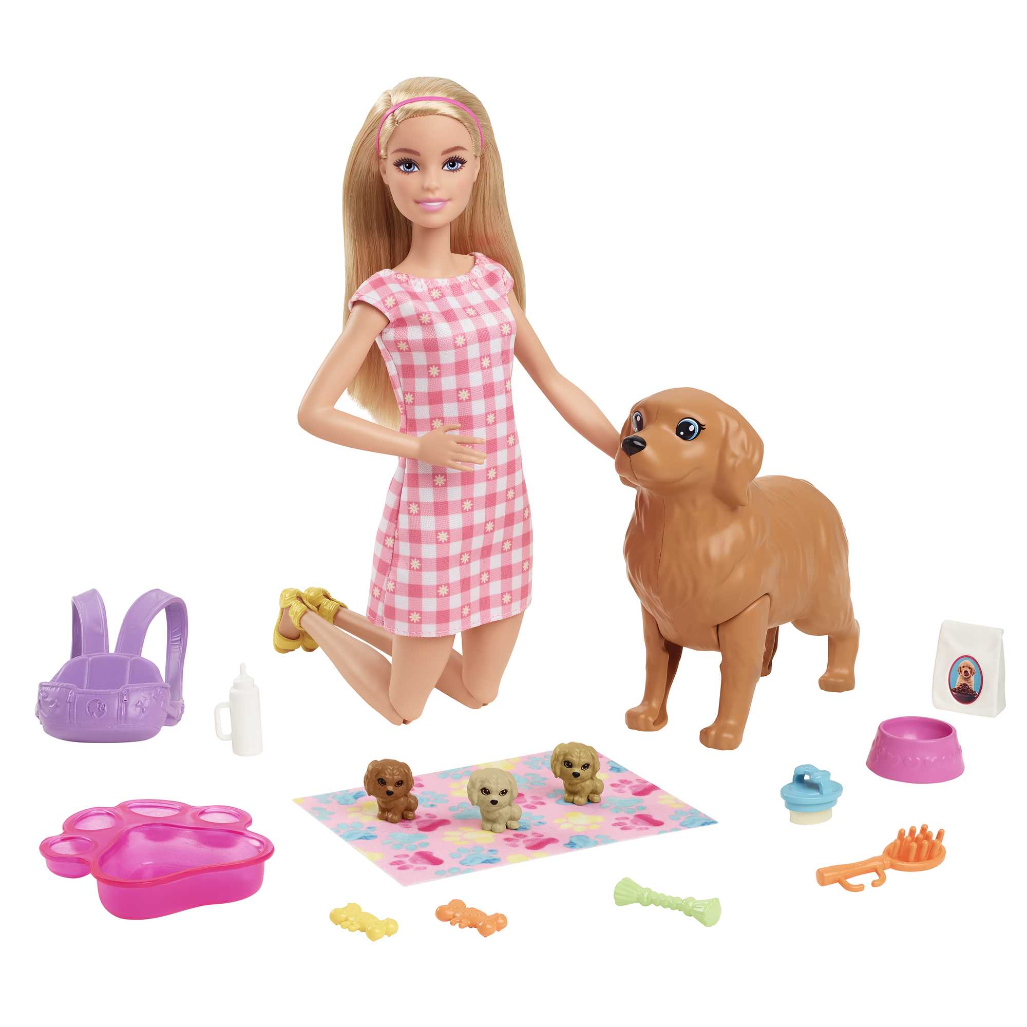 Barbie Set de Juego Cachorros Recién Nacidos