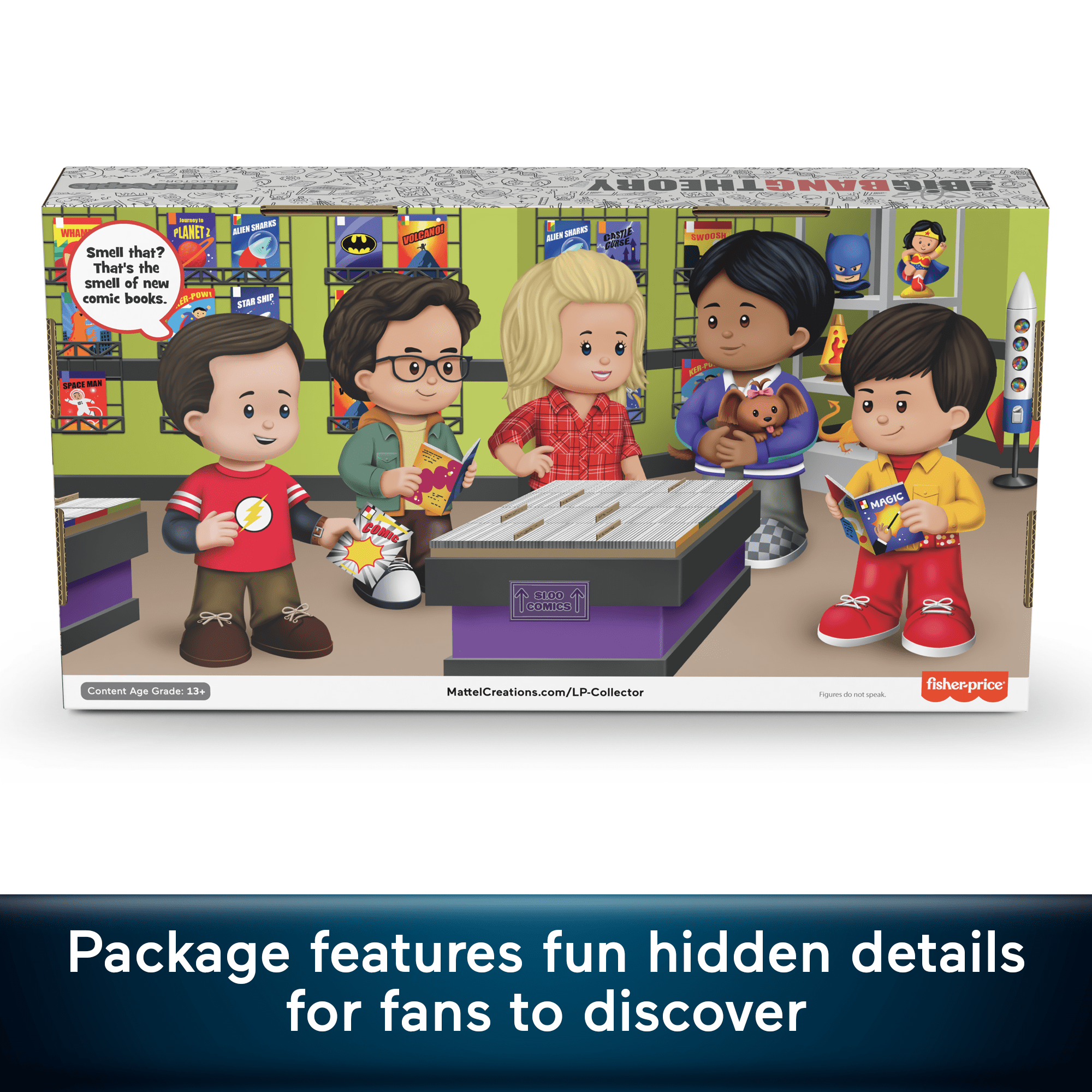 Little People Collector The Big Bang Theory TV Show Special Edition Set, 5 Figures
