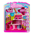 Barbie Mini Barbieland Dreamhouse & 3-Vehicle Playset With 4 1.5-inch Dolls, Furniture & Accessories