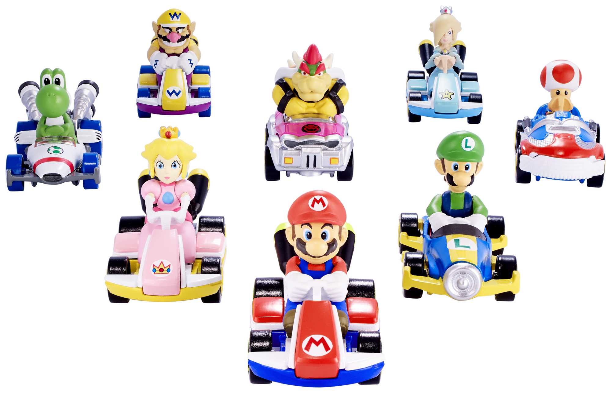 Hot Wheels Mario Kart Vehículo de Juguete Wario Estándar Kart