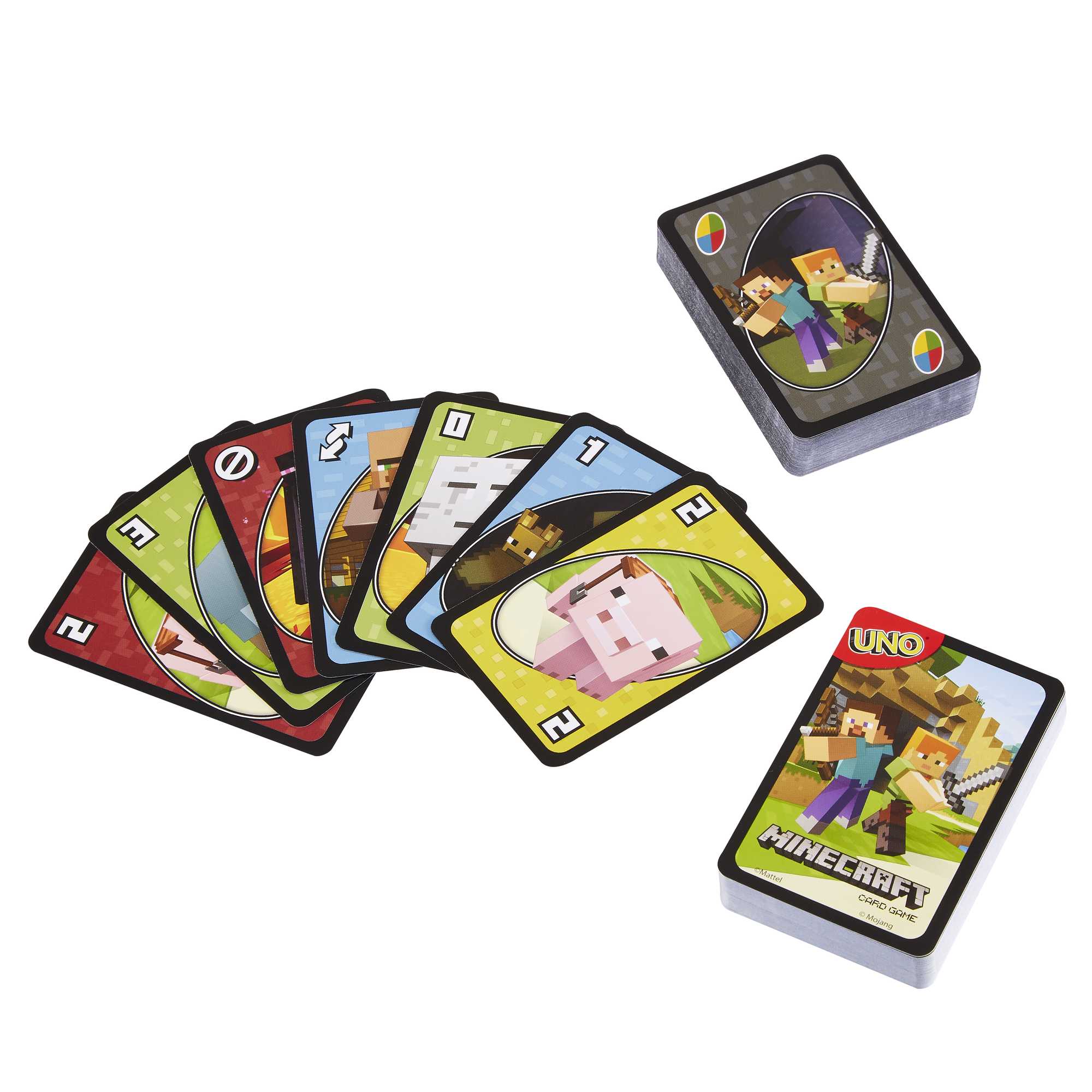 UNO Juego de Cartas Minecraft
