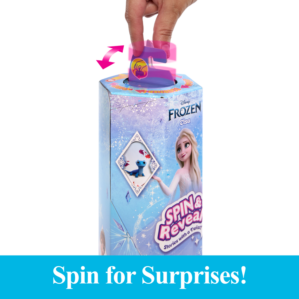 Disney Frozen Spin & Reveal Elsa Fashion Doll & Accessories With 11 Surprises