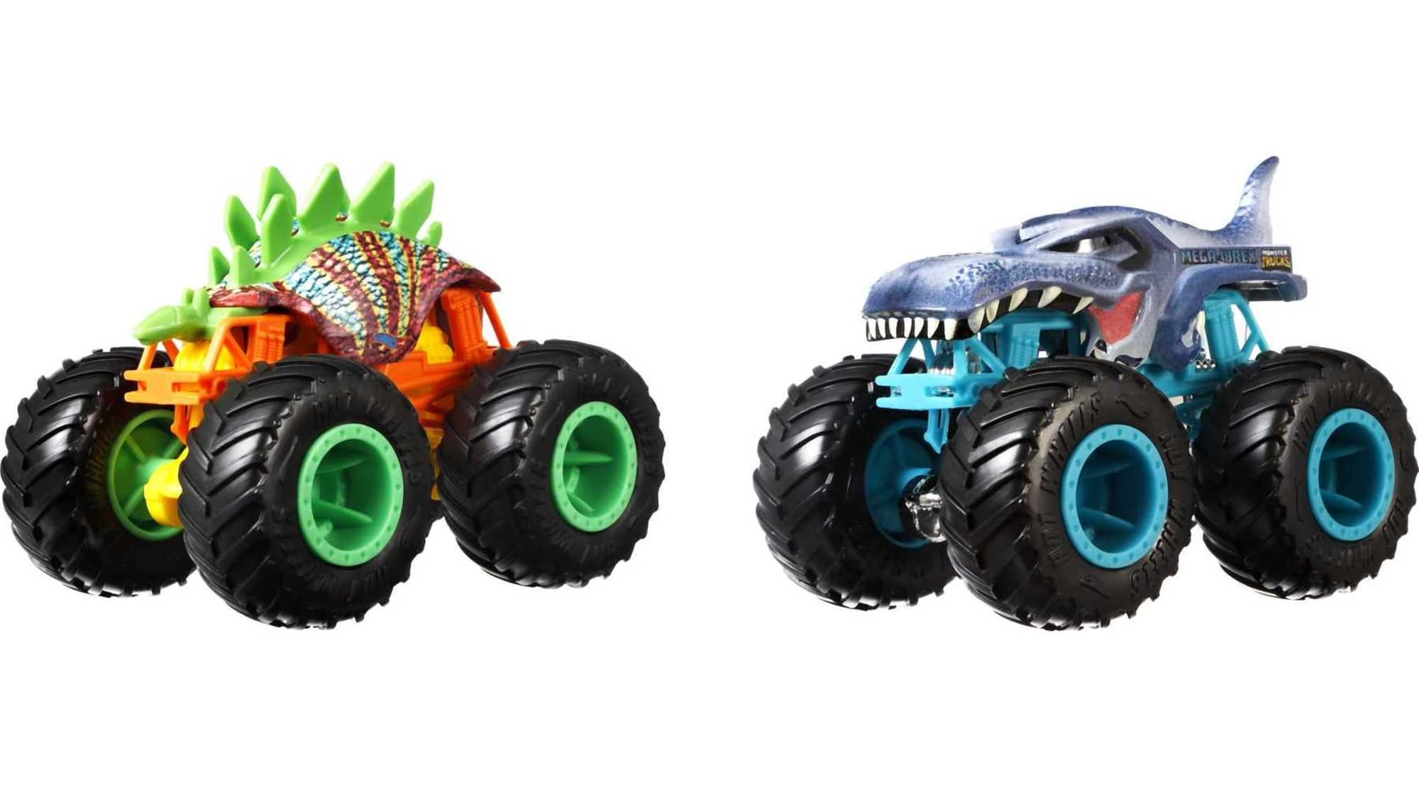 Hot Wheels Monster Trucks Vehículo de Juguete Paquete Sorpresa de 2 Autos Escala 1:64