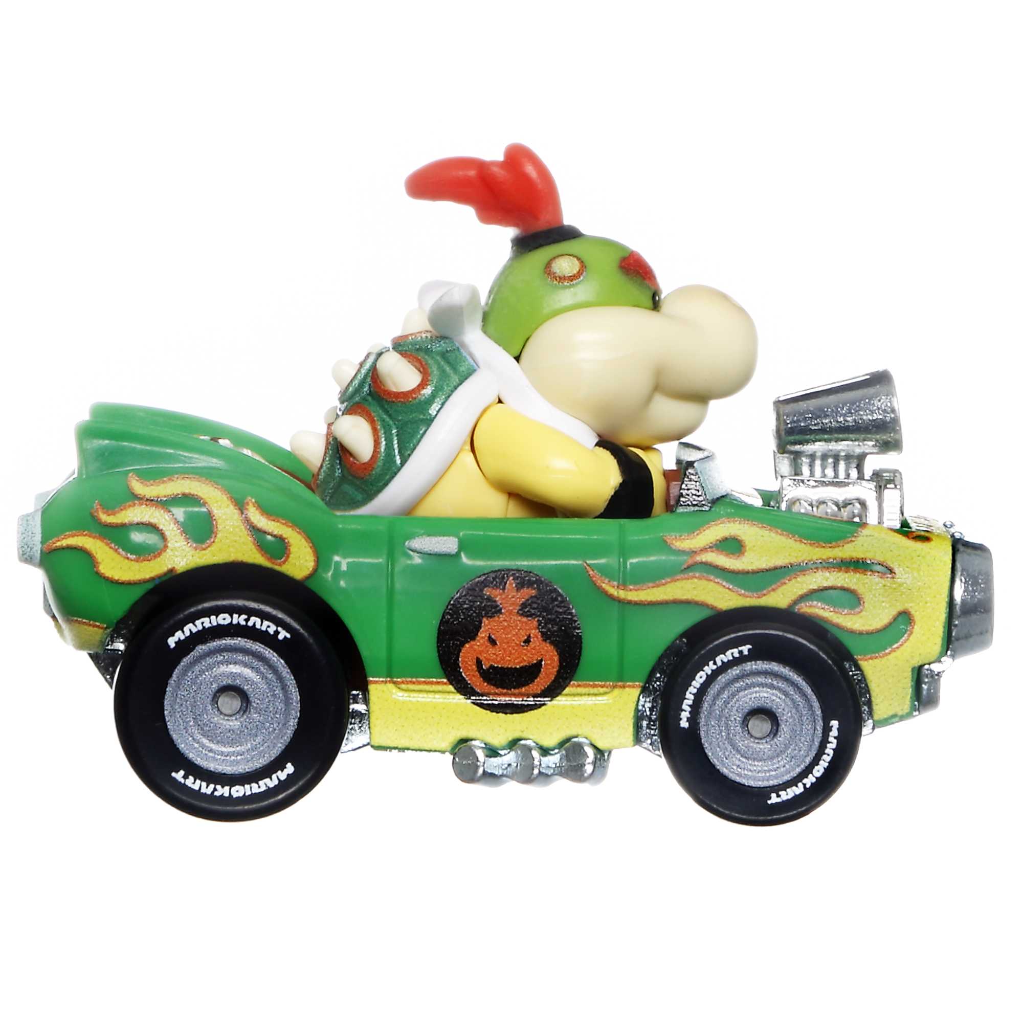 Hot Wheels Mario Kart Vehículo de Juguete Bowser Jr Flame Flyer